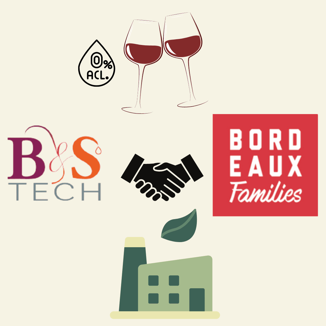 Communiqué de presse :  Le 1er centre de service de désalcoolisation français crée par Bordeaux Families avec le support de B&S Tech a ouvert ses portes 